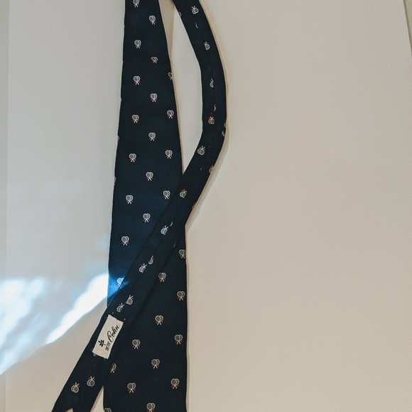 Vintage Salvatori Tennis Rackets Navy Blue Tie - Picture 5 of 5